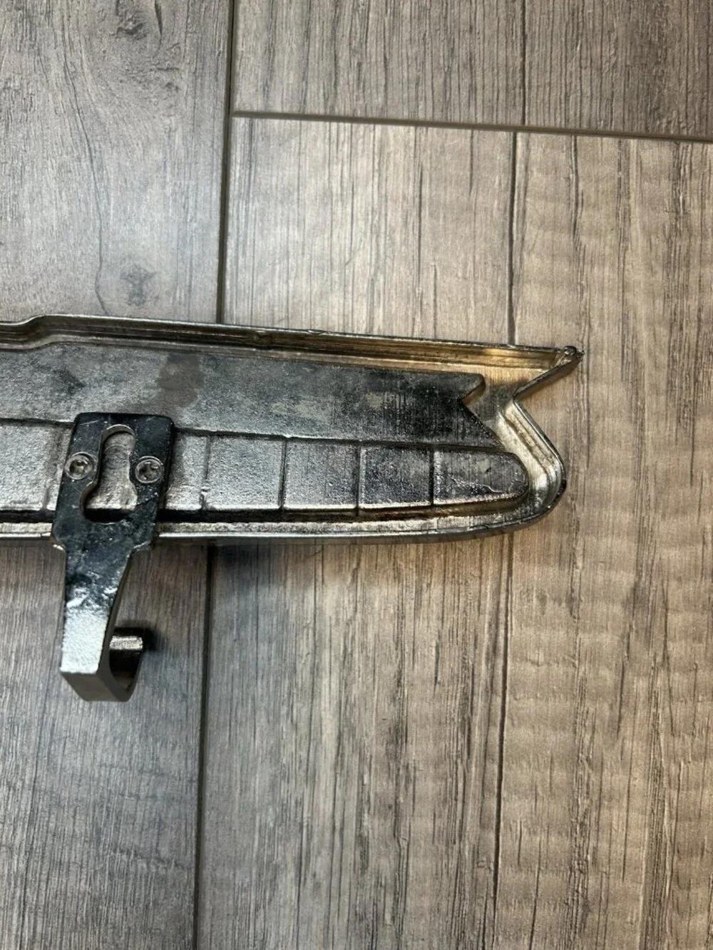 Vintage Chevrolet Chevy Hood Emblem Wall Hook Rack Metal GM Automotive Decor